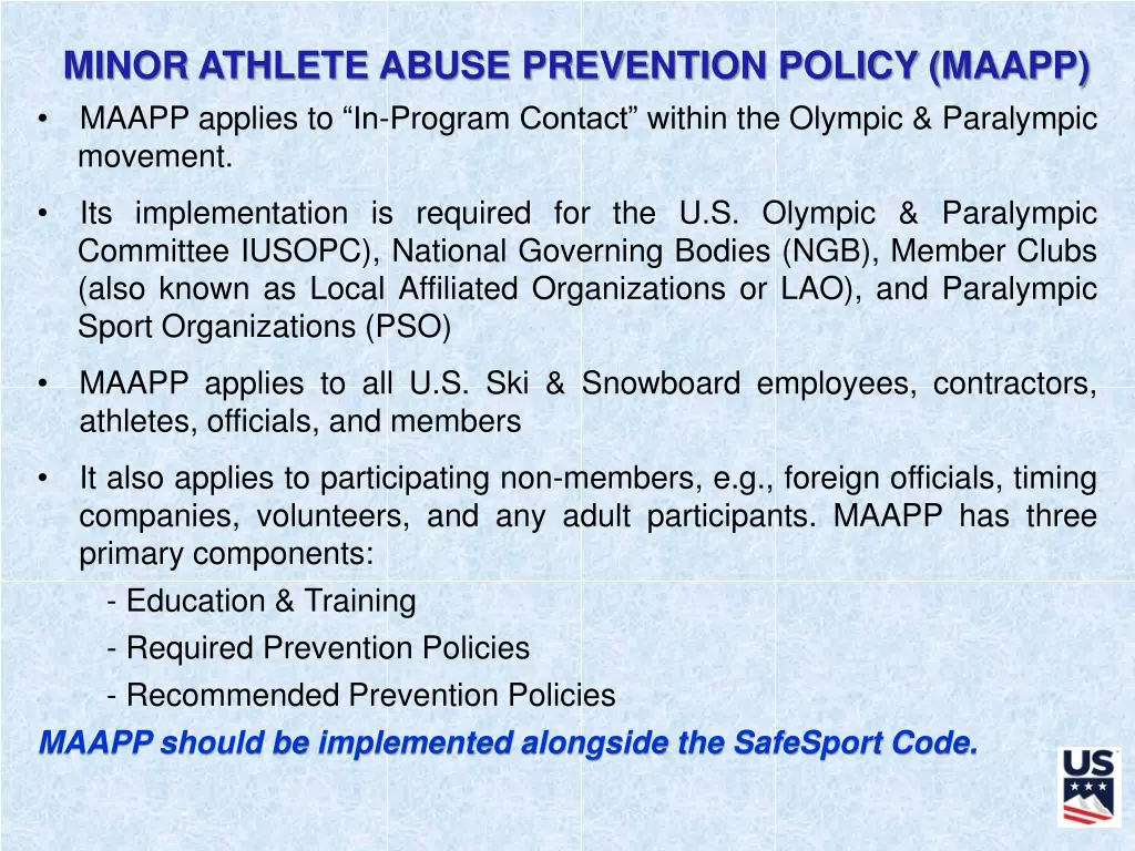 minor athlete abuse prevention policy maapp maapp