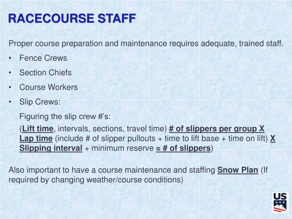racecourse staff