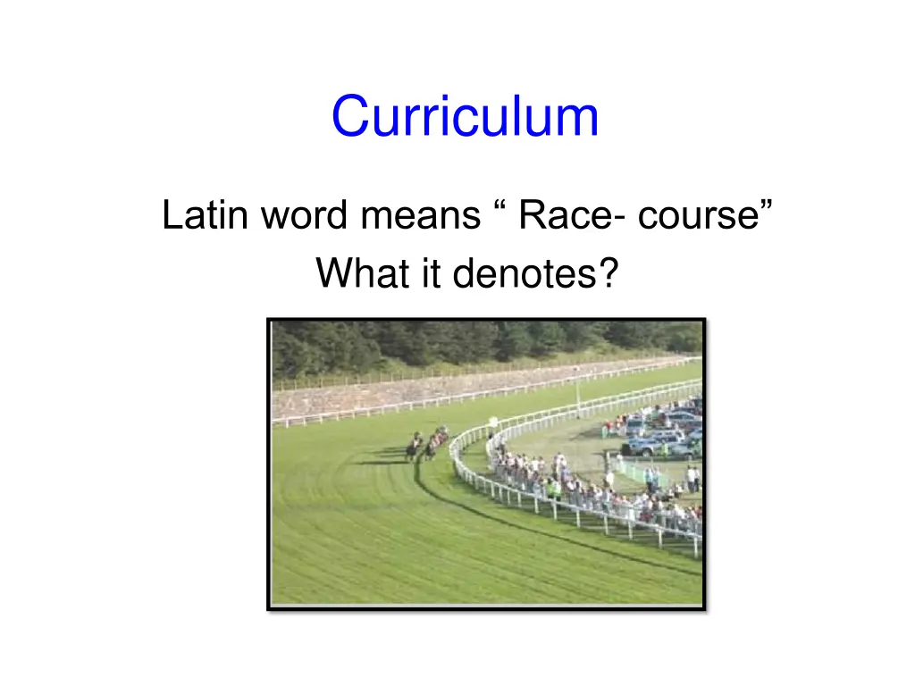 curriculum 1