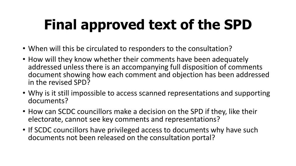 final approved text of the spd