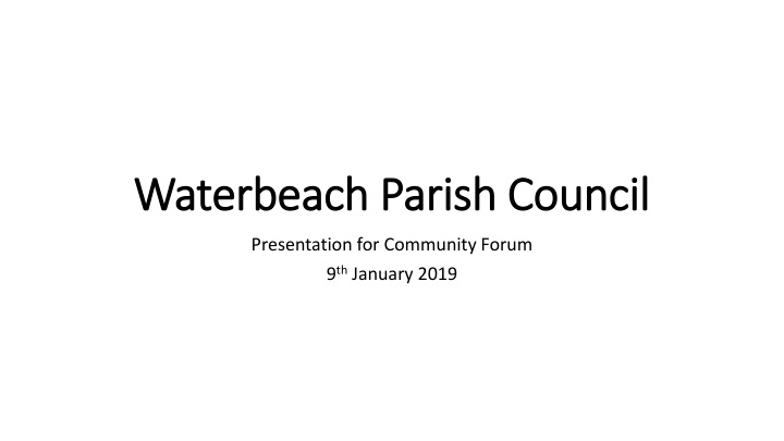 waterbeach waterbeach parish council parish