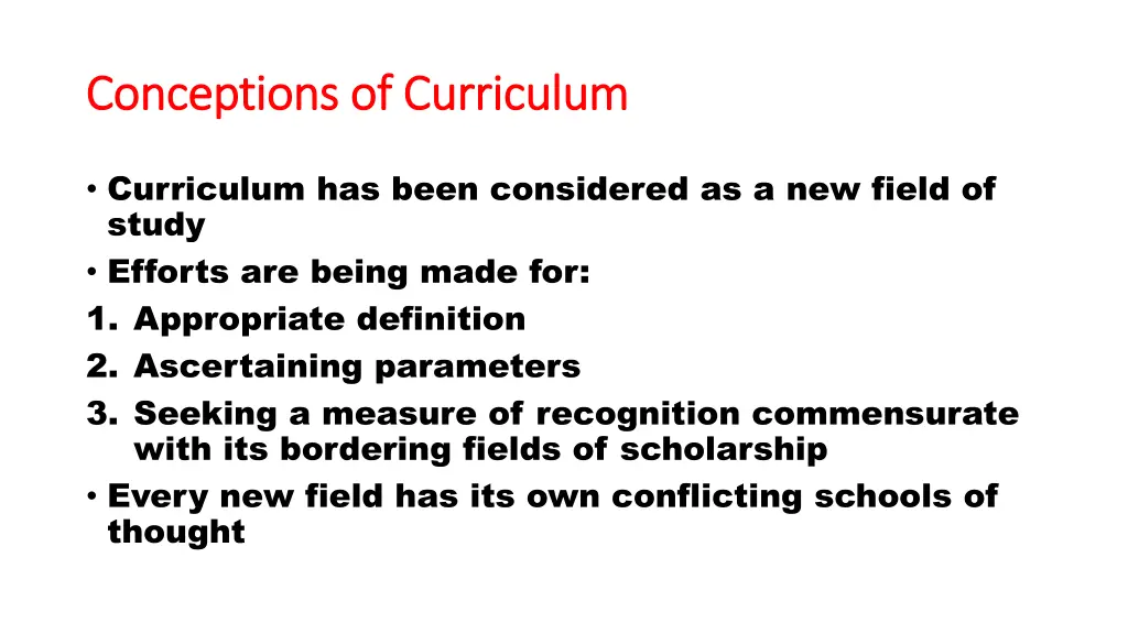 conceptions of curriculum conceptions 1