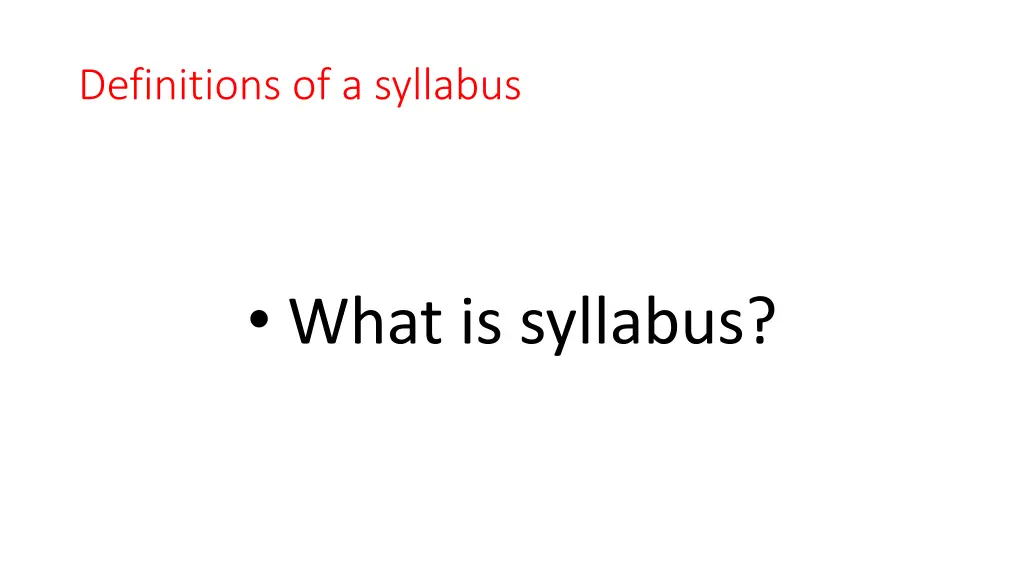 definitions of a syllabus