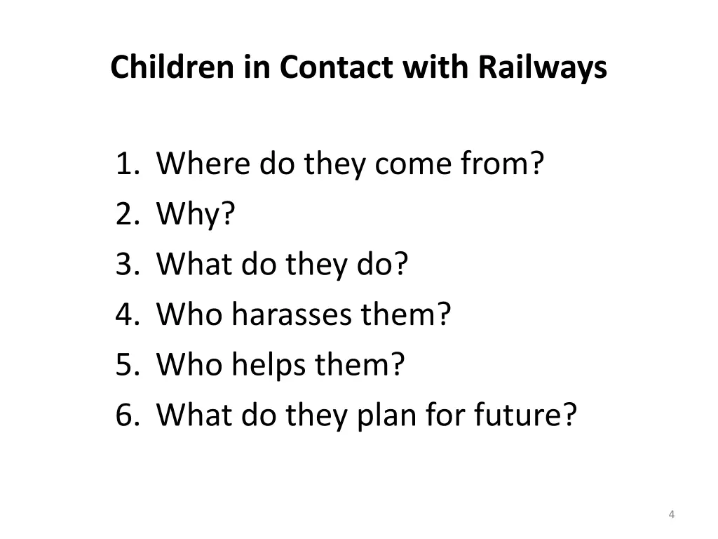 children in contact with railways