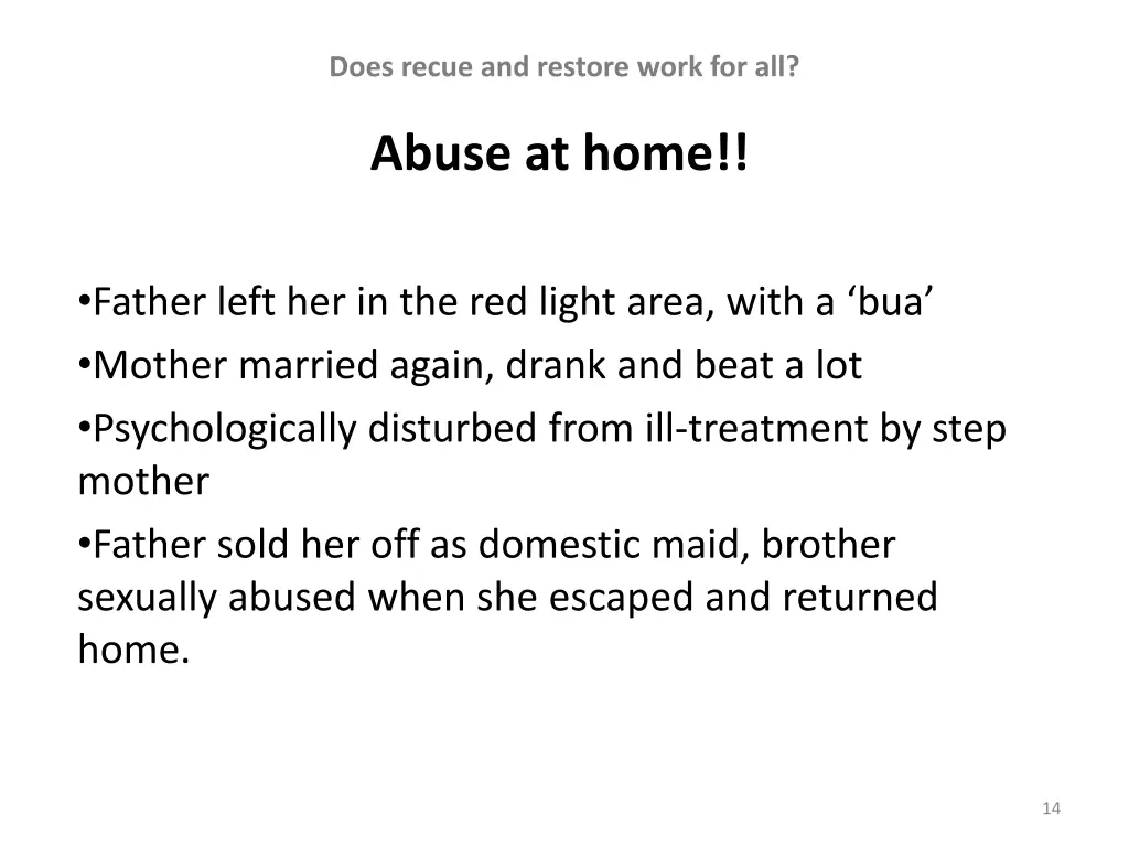 does recue and restore work for all 3