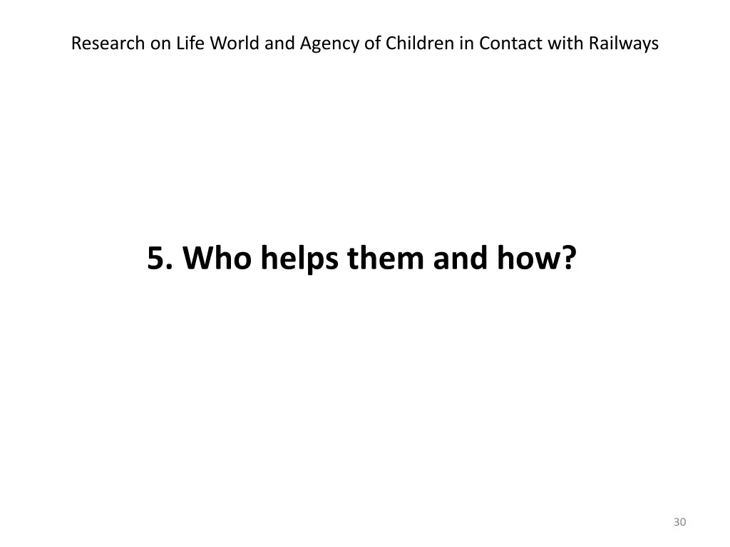 research on life world and agency of children 10