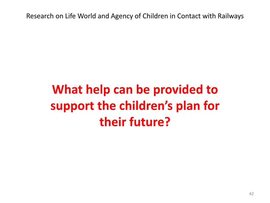 research on life world and agency of children 13