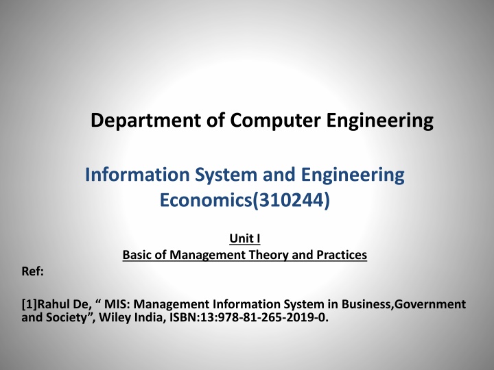 department of computer engineering