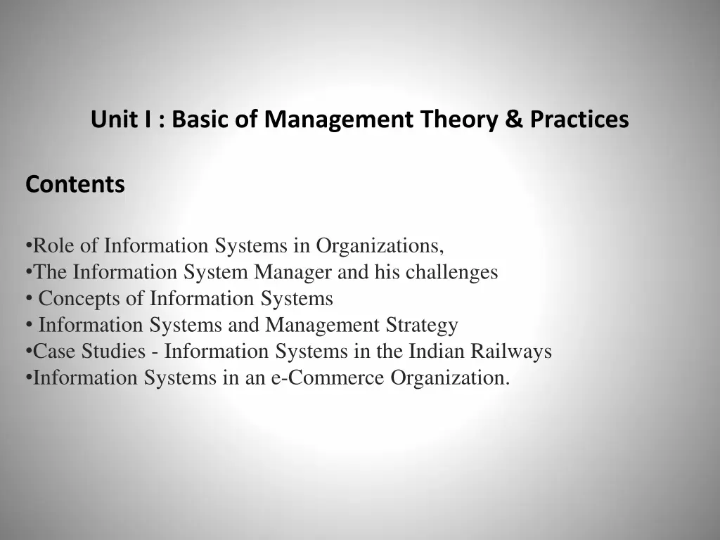 unit i basic of management theory practices
