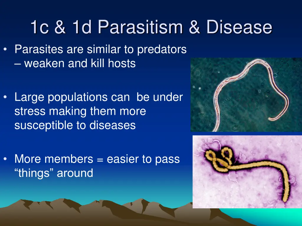 1c 1d parasitism disease parasites are similar