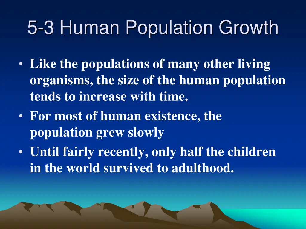 5 3 human population growth