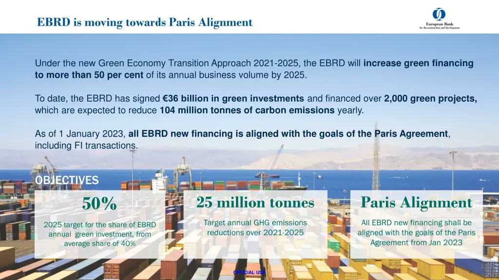 ebrd is moving towards paris alignment