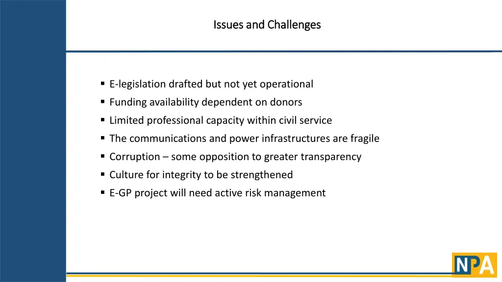issues and challenges issues and challenges