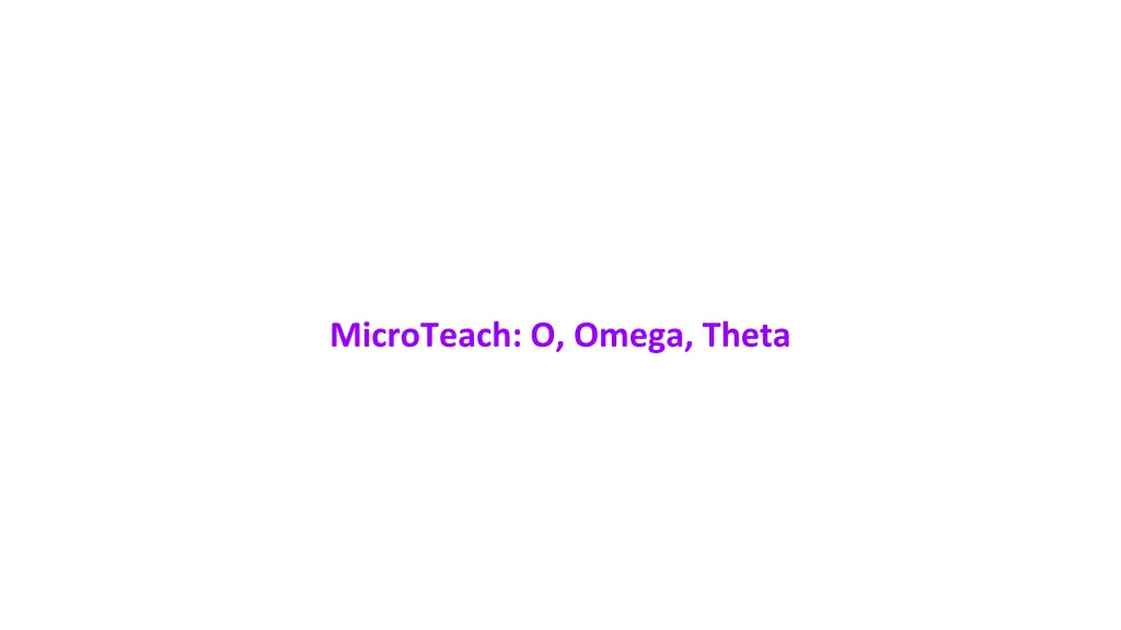 microteach o omega theta