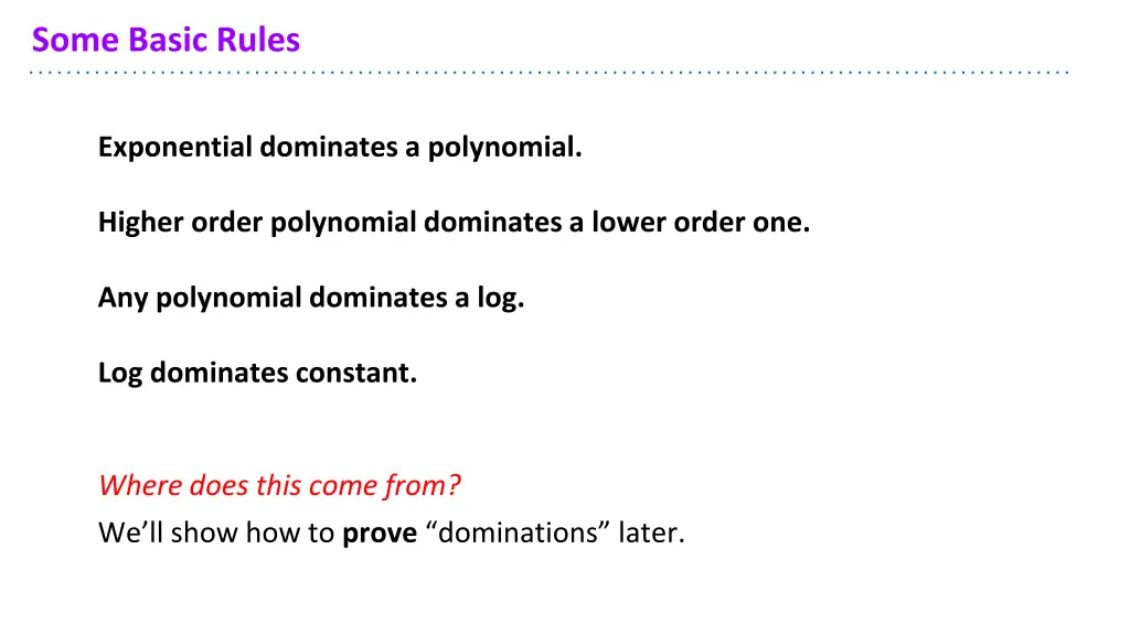 some basic rules