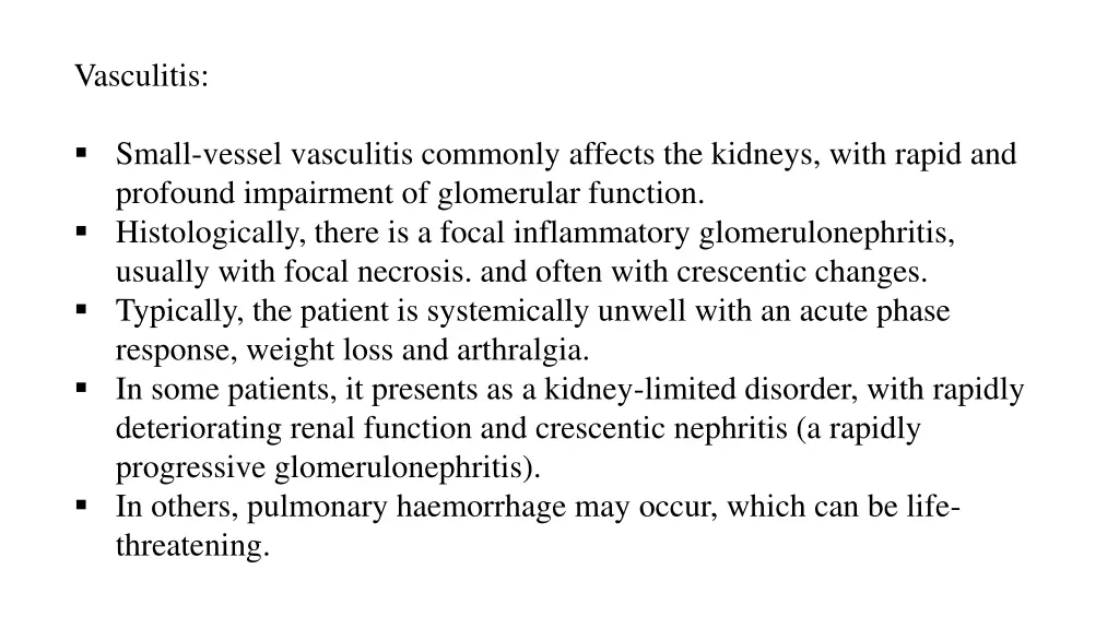vasculitis