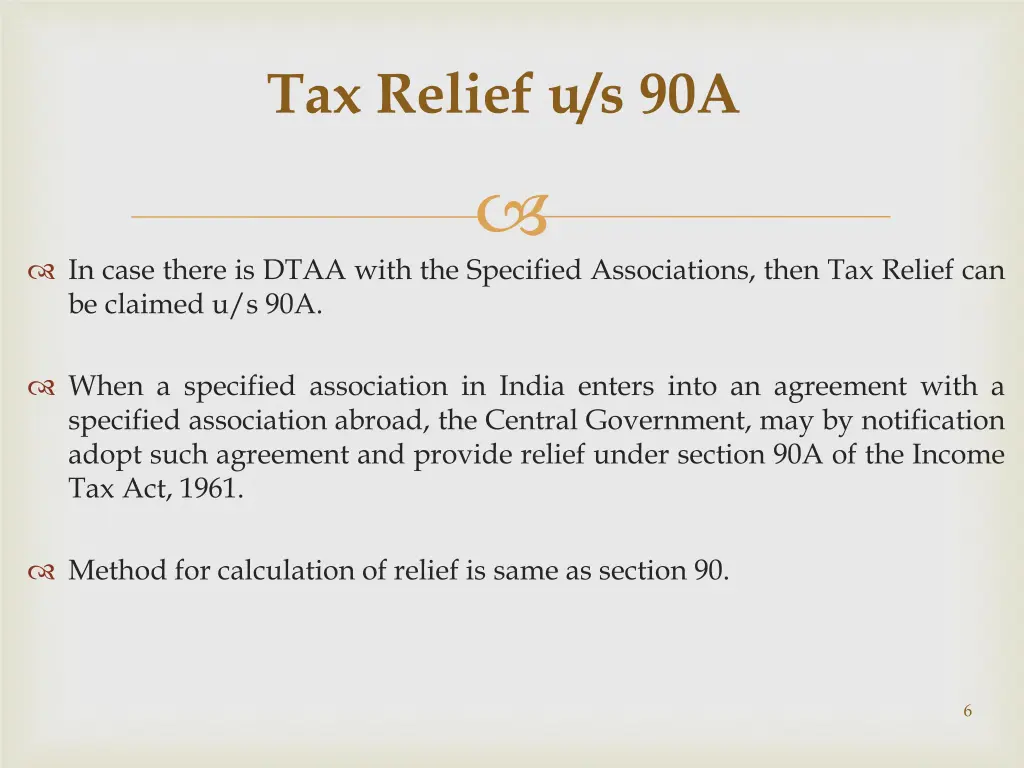 tax relief u s 90a