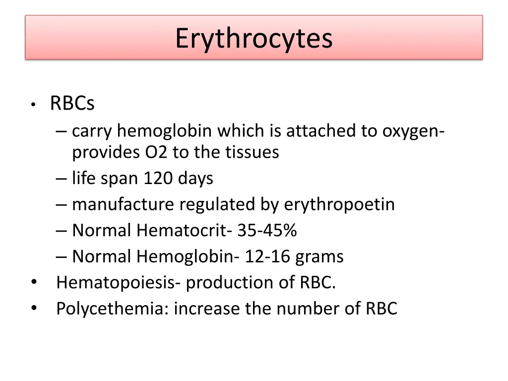 erythrocytes