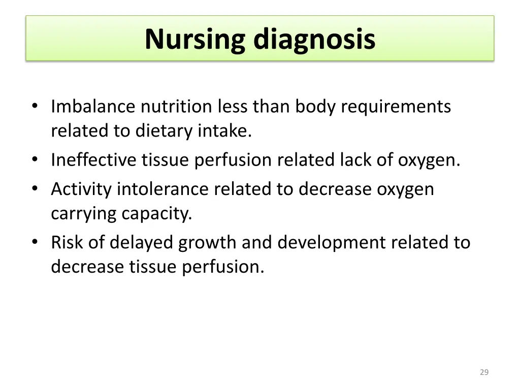 nursing diagnosis