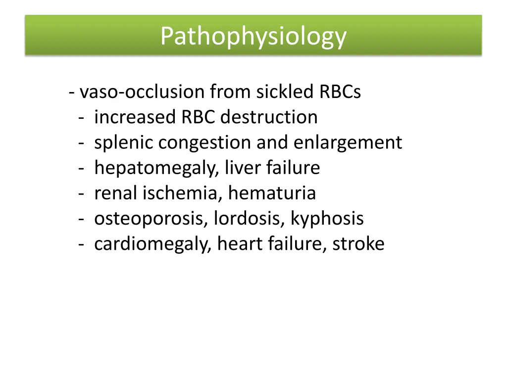 pathophysiology