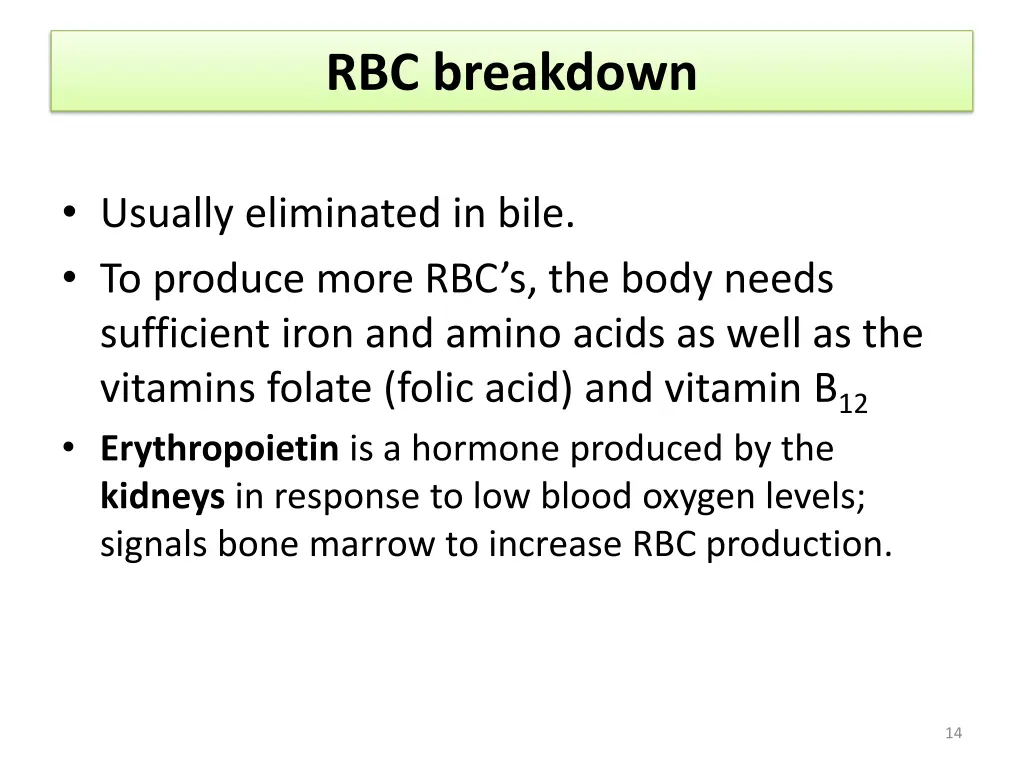 rbc breakdown 1