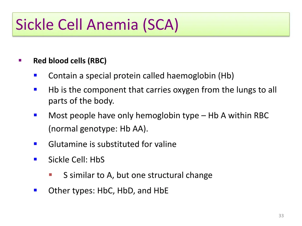 sickle cell anemia sca 1