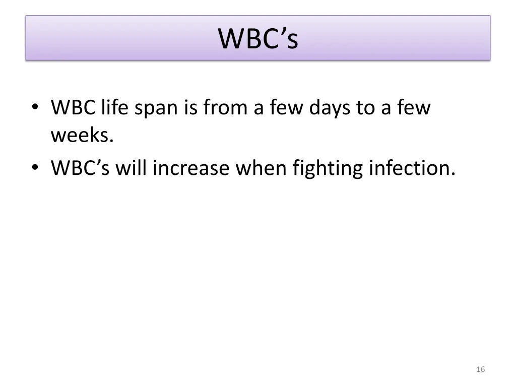 wbc s
