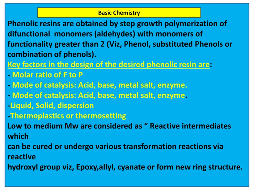 basic chemistry