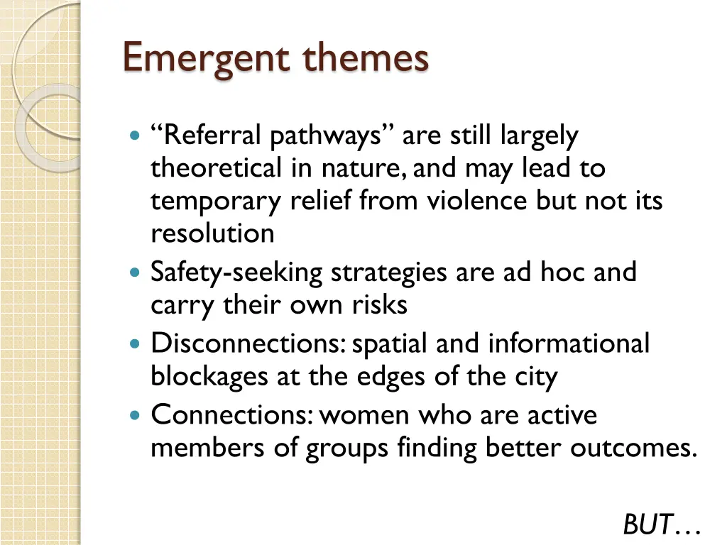 emergent themes