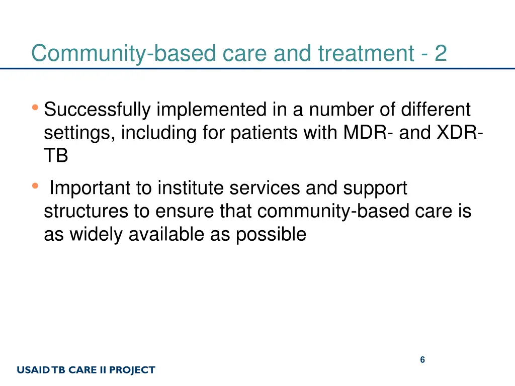 community based care and treatment 2