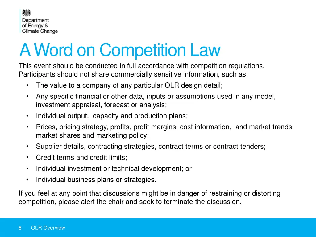 a word on competition law this event should