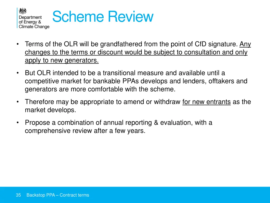 scheme review
