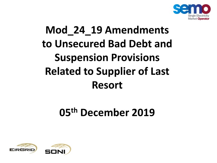 mod 24 19 amendments to unsecured bad debt