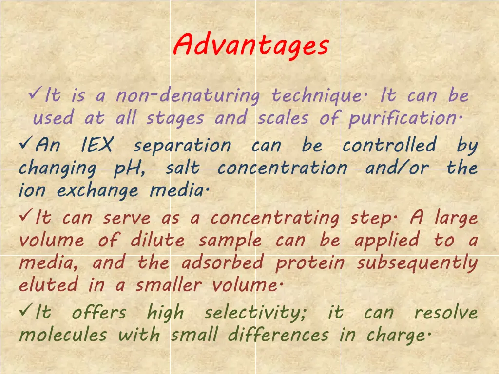 advantages
