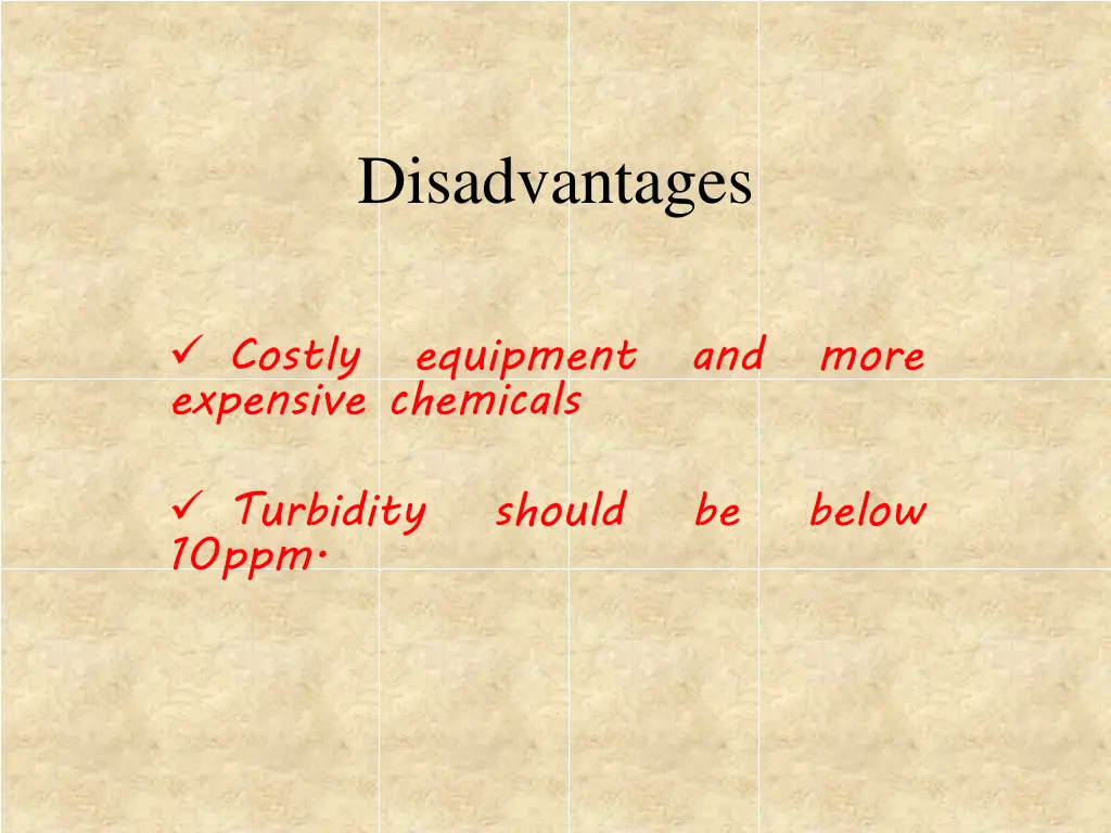 disadvantages