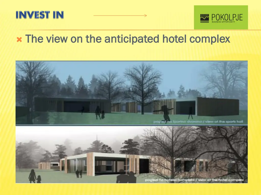 the view on the anticipated hotel complex