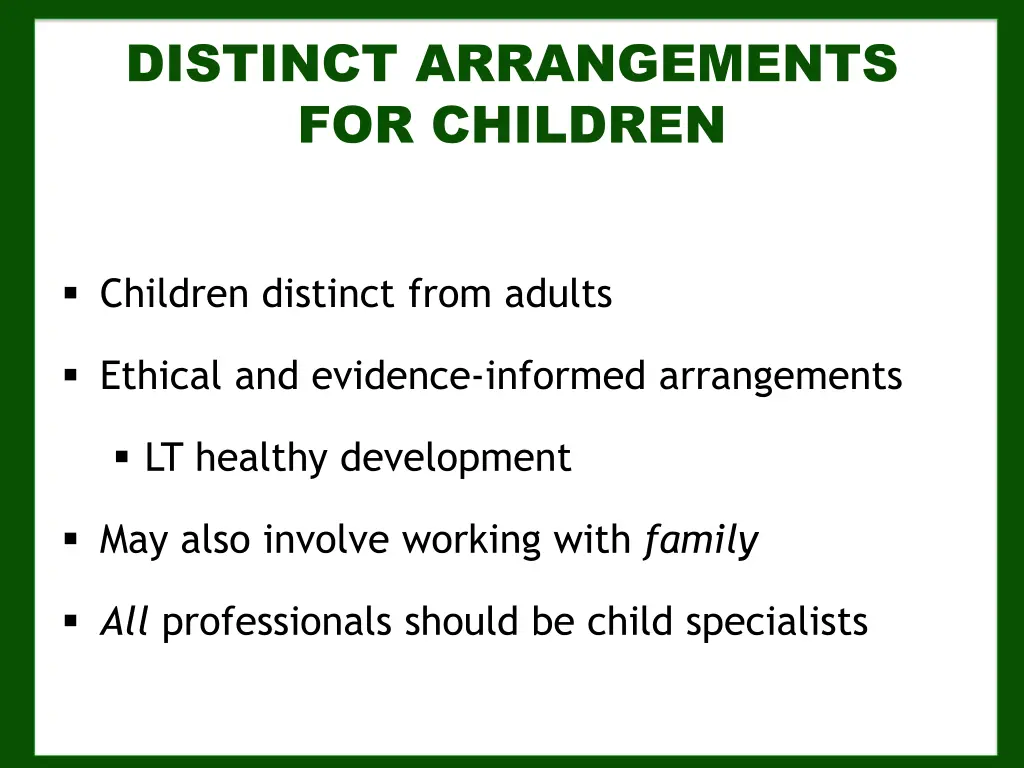 distinct arrangements for children