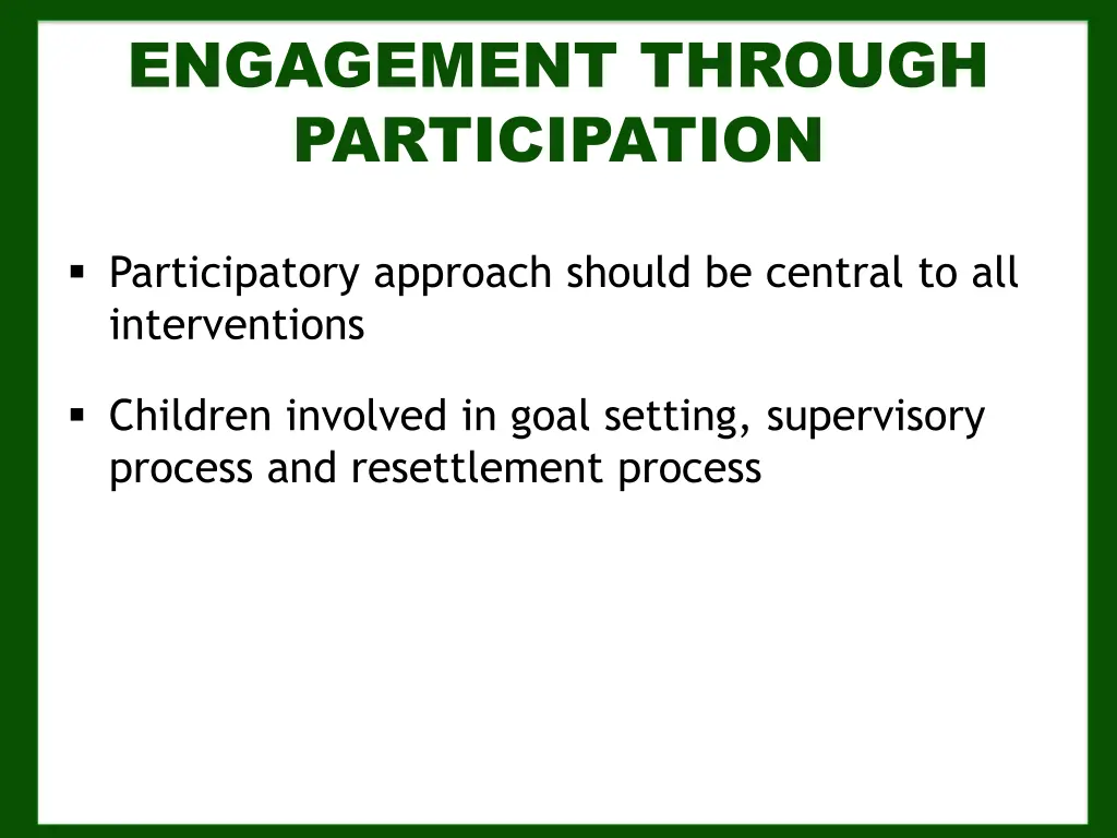engagement through participation
