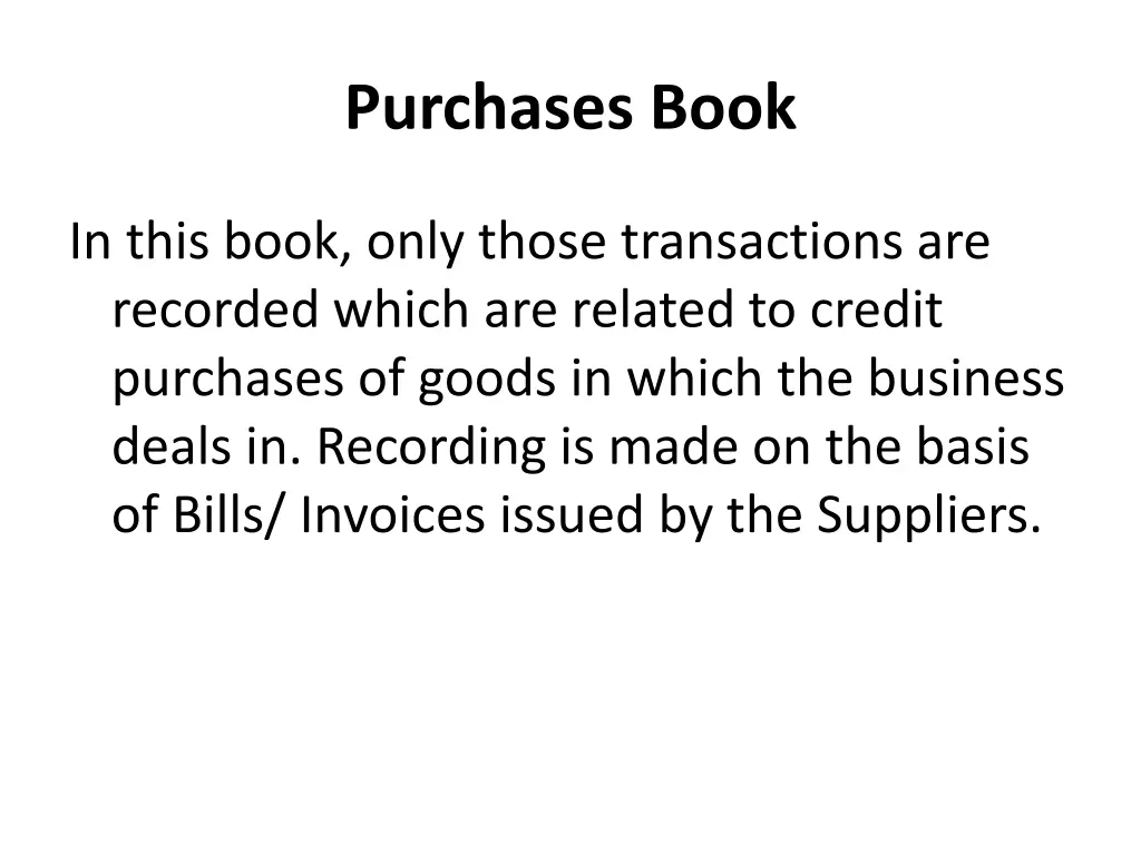 purchases book