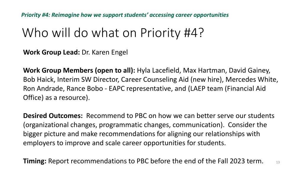 priority 4 reimagine how we support students