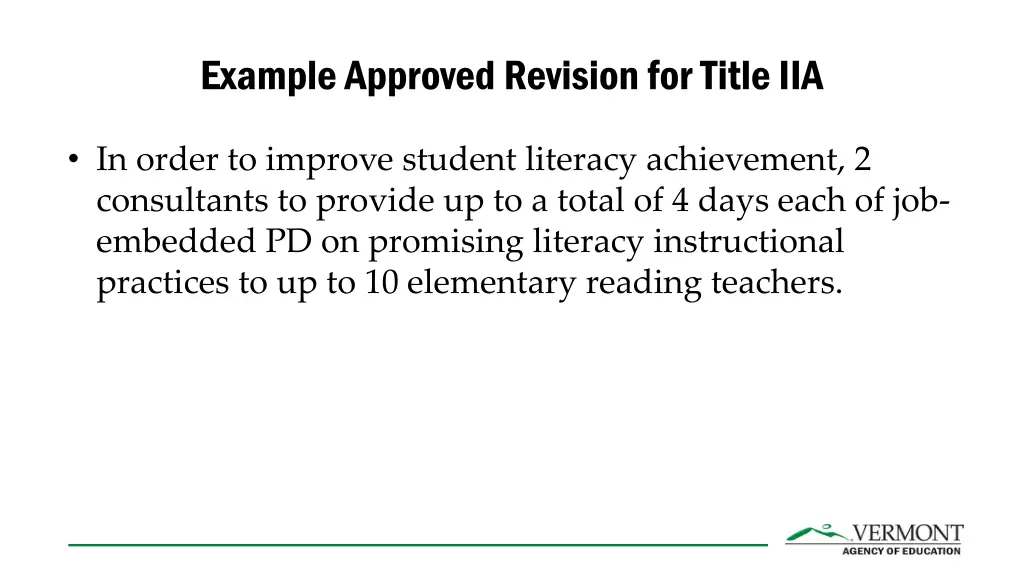 example approved revision for title iia