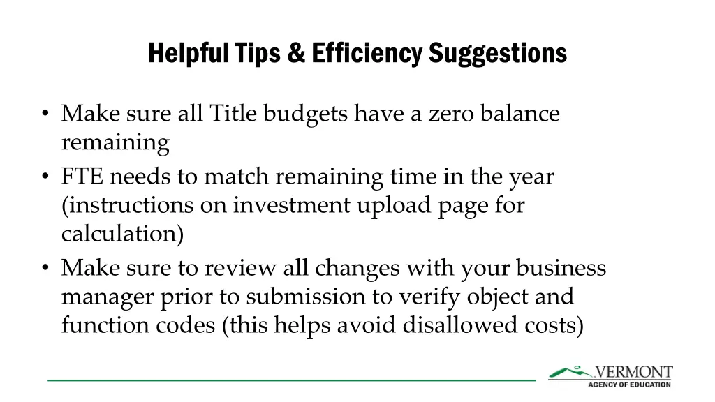helpful tips efficiency suggestions