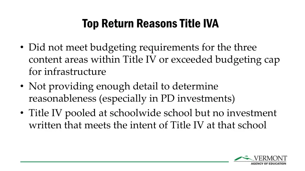 top return reasons title iva