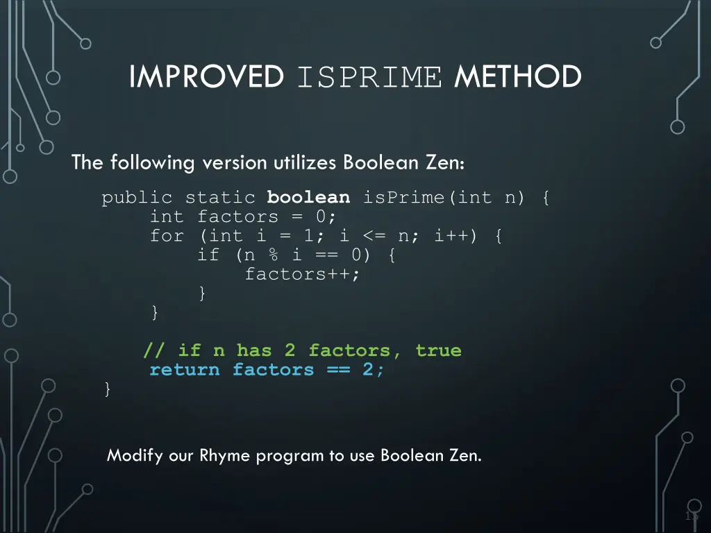 improved isprime method