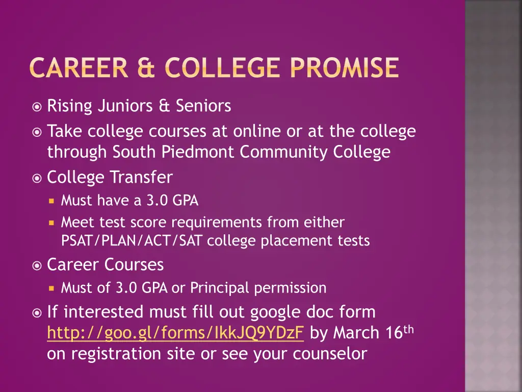 career college promise