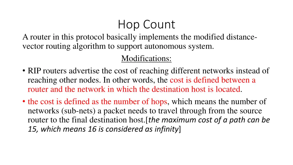 hop count
