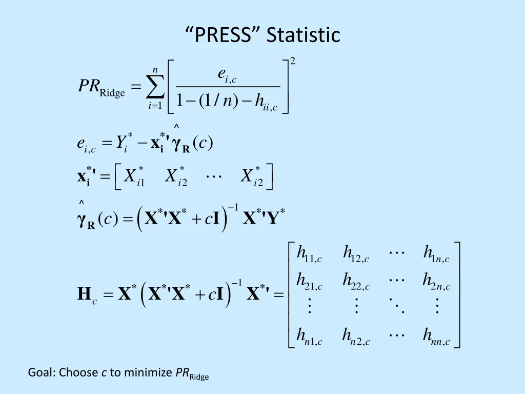 press statistic