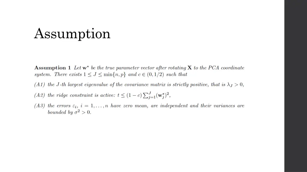 assumption