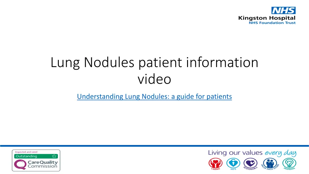 lung nodules patient information video