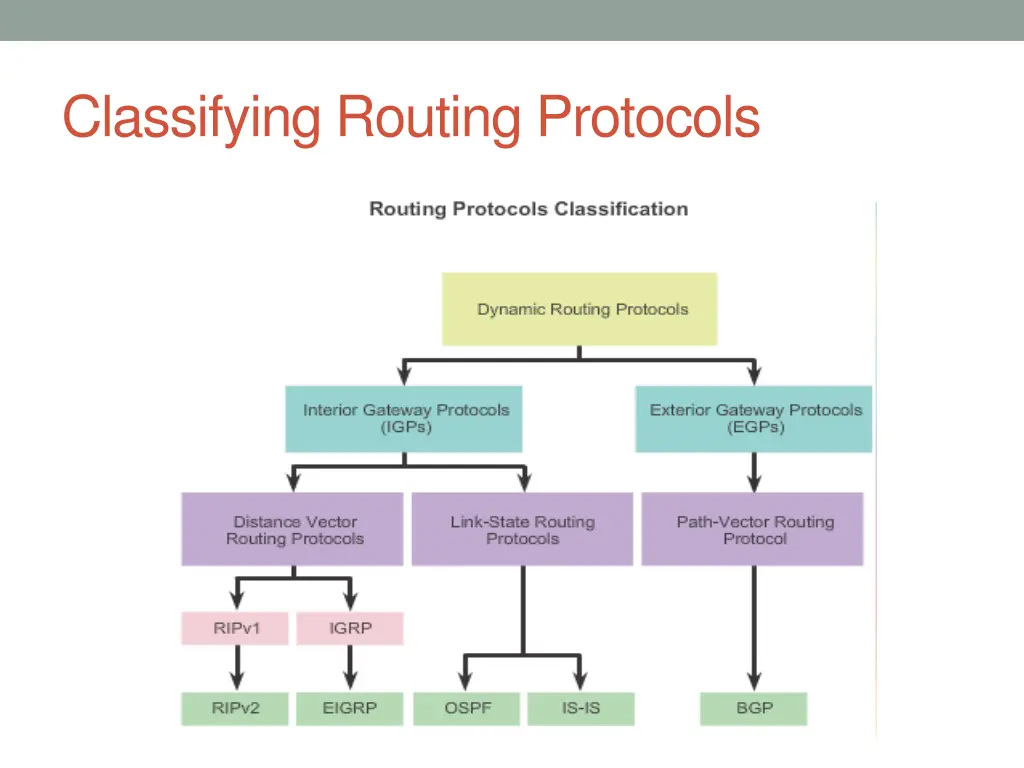 classifying routing protocols